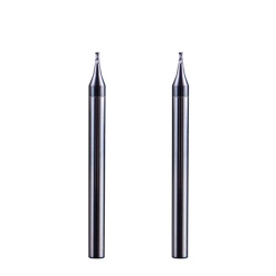 Mircro 2 flutes end mill for aluminum copper siliver